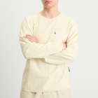 Purple Mountain Observatory Men's Waffle Long Sleeve T-Shirt in Cream