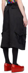 Black Comme des Garçons Black Wide-Leg Shorts