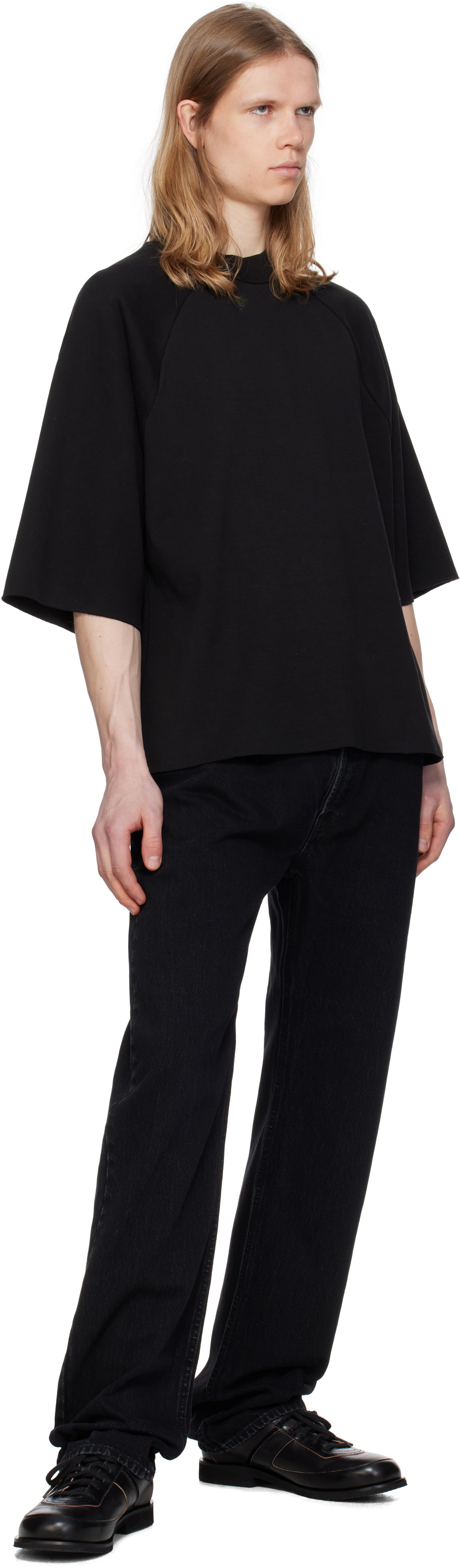Seventh Black Raglan Box T-shirt