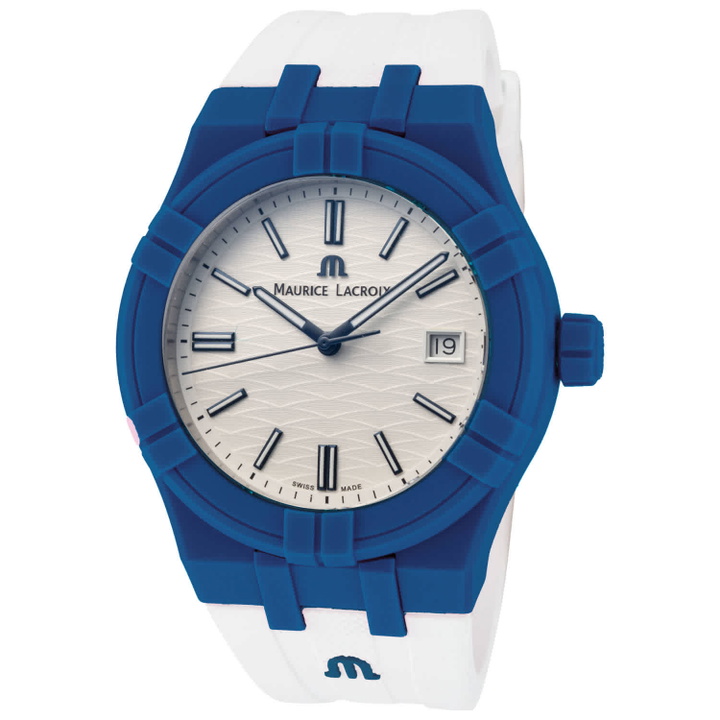 Photo: Maurice Lacroix Aikon Quartz White Dial Mens Watch AI2008-BBB11-300-0
