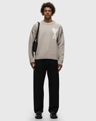 Ami Paris Off White Adc Sweater Beige Pullovers
