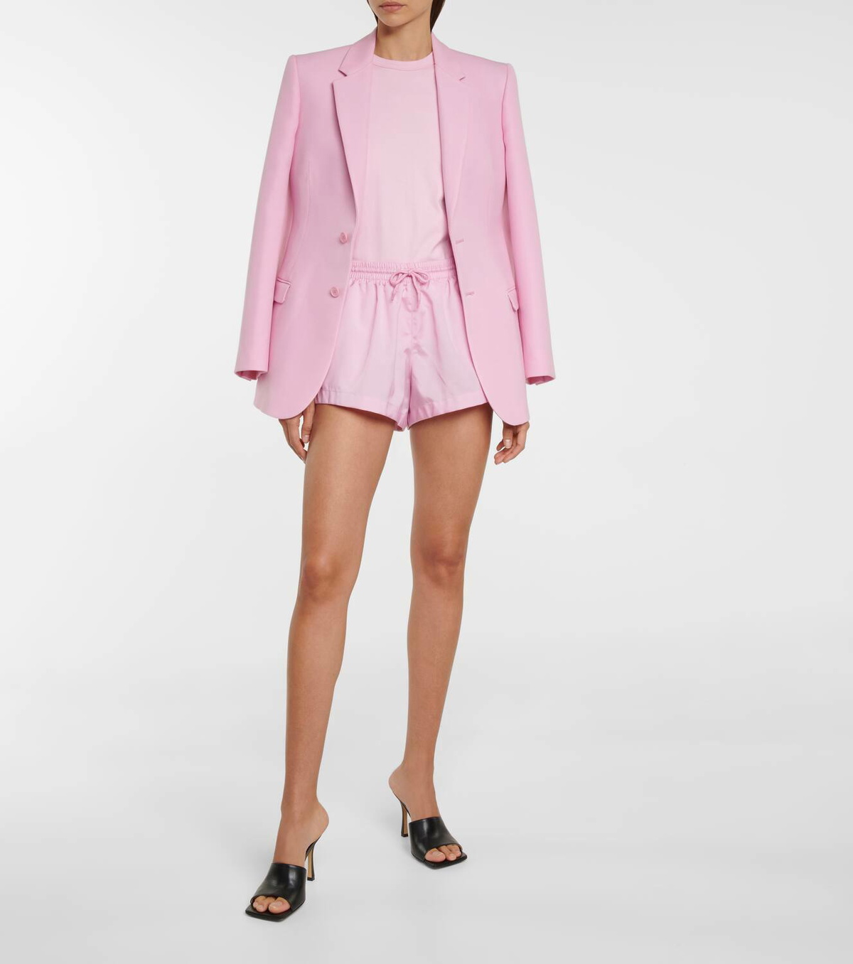 Wardrobe.NYC Spray nylon shorts