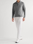 G/FORE - Luxe Staple Mid Tech-Jersey Half-Zip Golf Top - Gray