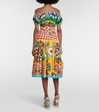 Dolce&Gabbana Printed cotton crop top