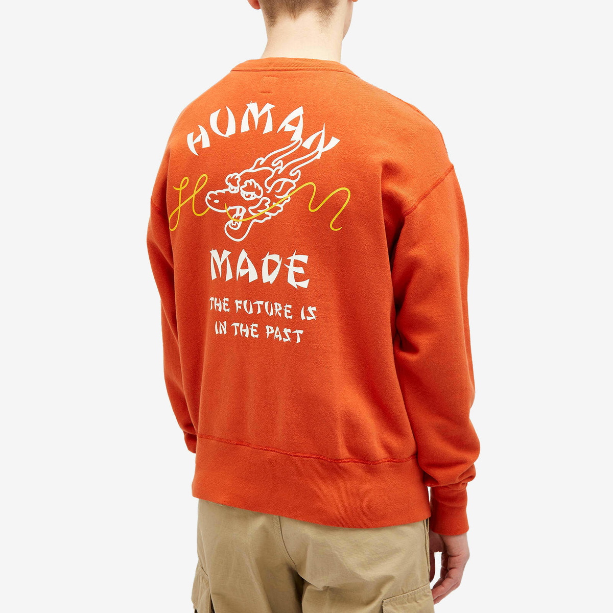 Human Made Men's Dragon Heart Sweatshirt in Red Human Made