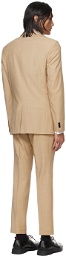 Hugo Beige Slim-Fit Suit