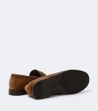 Zegna Suede penny loafers