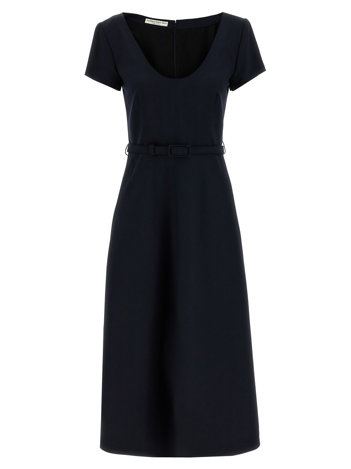 パーティードレス Alessandra Rich Belt Crepe Dress ALESSANDRA RICH Belted wool-blend crepe mini dress | NET-A