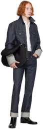 Helmut Lang Indigo Cuffed Denim Jacket