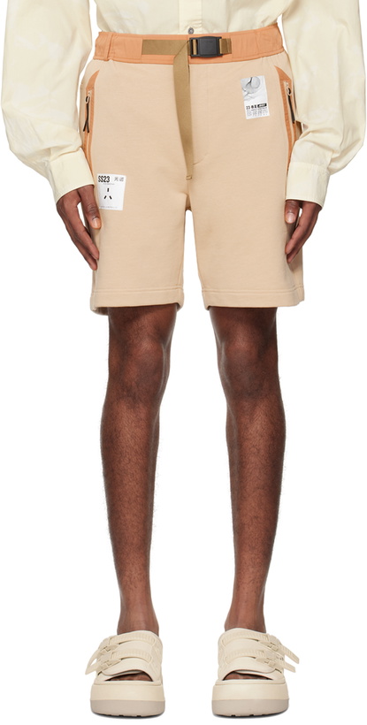 Photo: A. A. Spectrum Beige Track Shorts