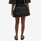 TOGA Women's Nylon Twill Mini Skirt in Black