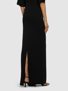 THE FRANKIE SHOP Ella Stretch Viscose Maxi Skirt