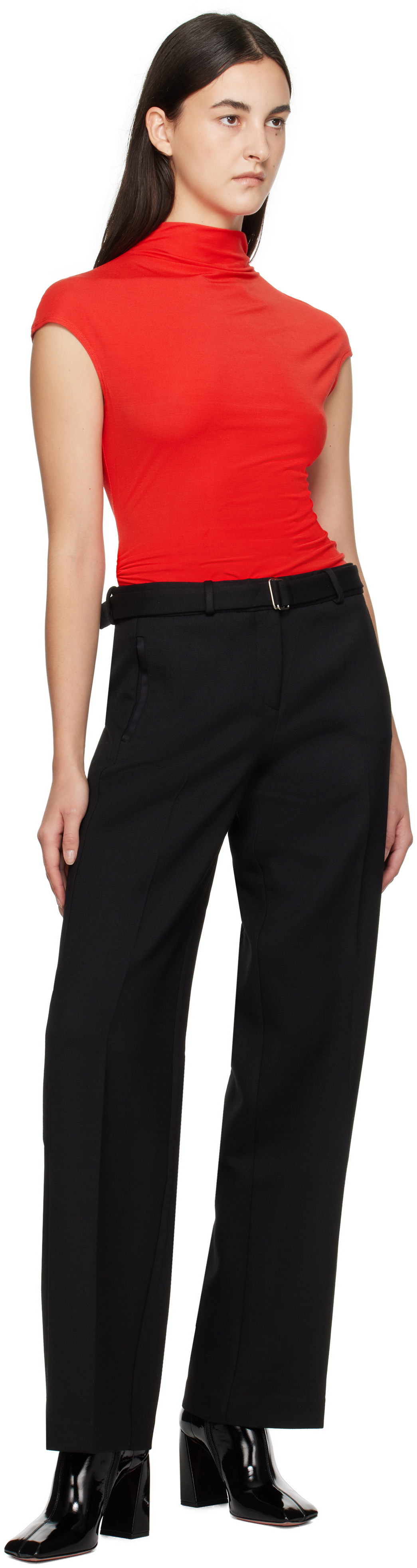 Paris Georgia Red Asymmetric T-shirt