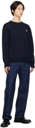 Maison Kitsuné Navy Fox Head Sweater