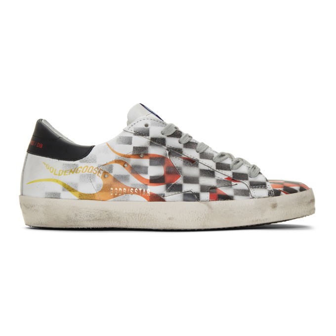 Photo: Golden Goose White Flame Dama Superstar Sneakers