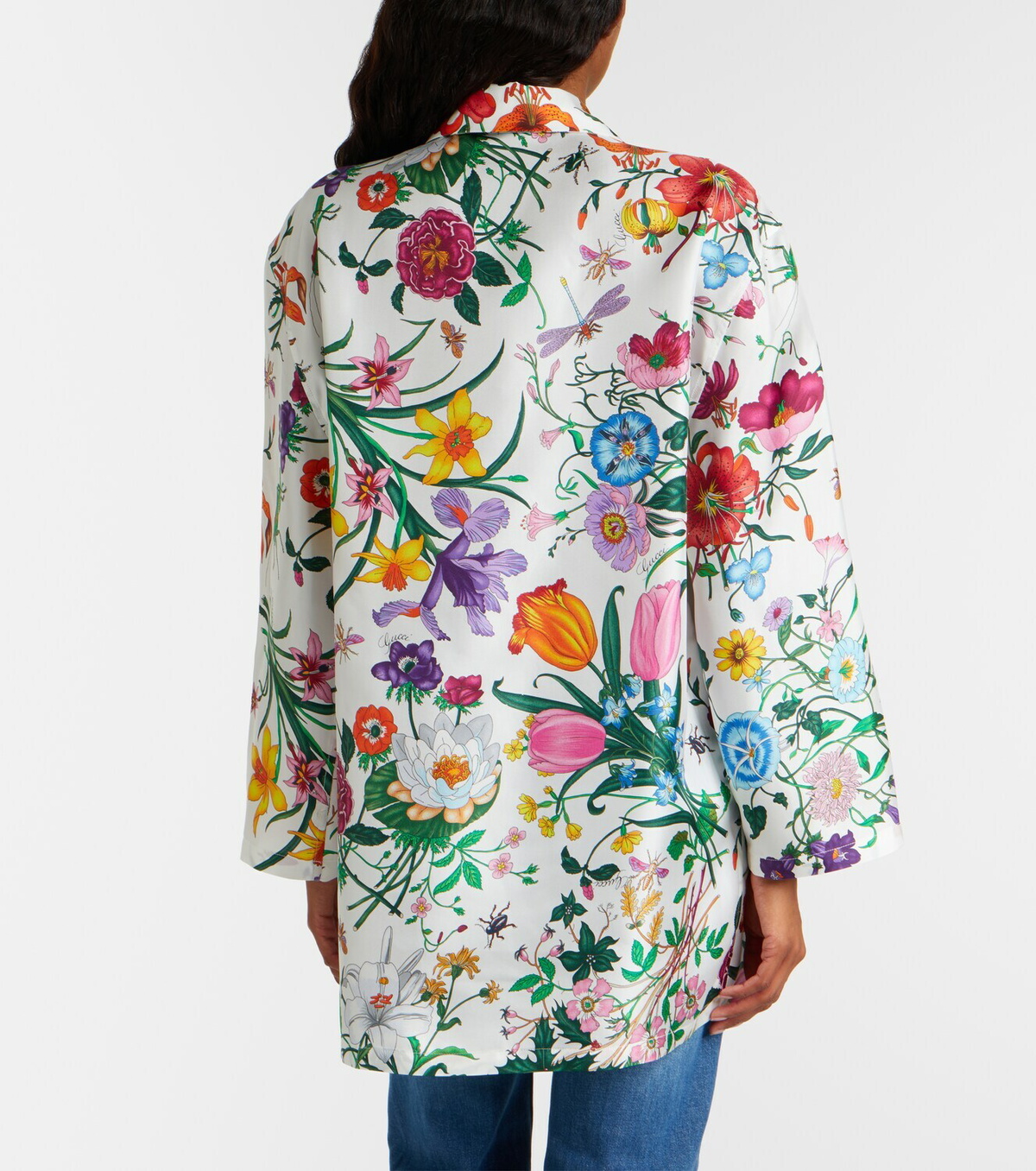 Gucci Floral silk twill shirt