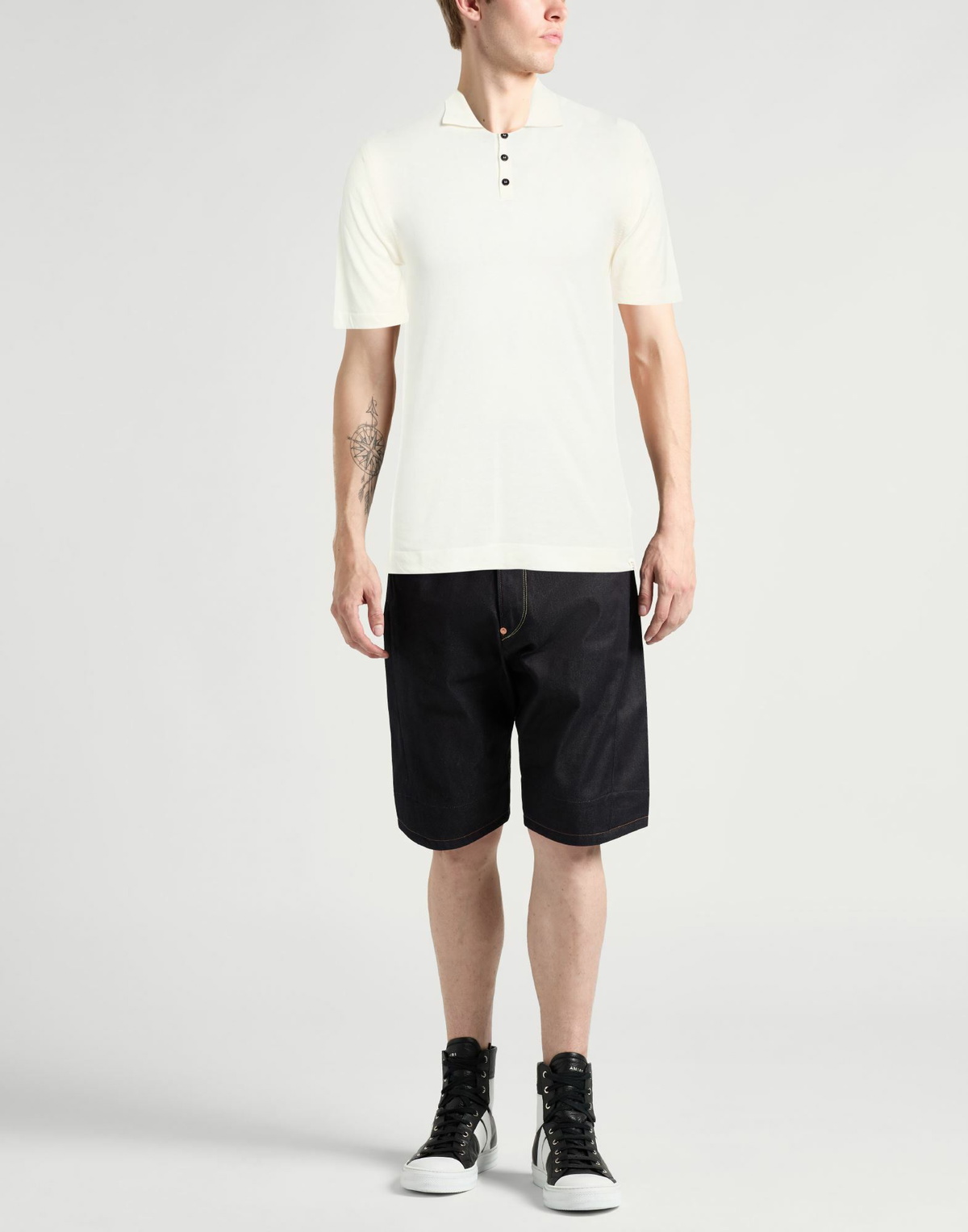 Peuterey Mens Polo shirt in Cream