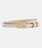 Valentino Garavani Embellished leather belt
