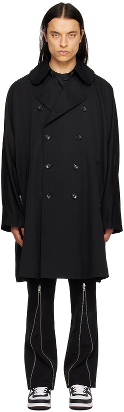 Photo: Comme des Garçons Homme Plus Black Zipped Coat