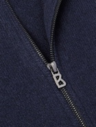 Bogner - Dexter Wool and Cashmere-Blend Zip-Up Cardigan - Blue