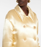 Khaite - Luma satin coat
