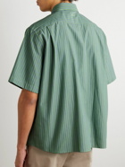 Acne Studios - Sarlie Striped Cotton-Poplin Shirt - Green