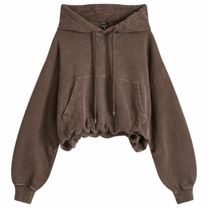 Photo: R13 Women's Balloon Popover Hoodie in Brown