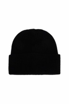 PYRENEX rubber beanie hat Black