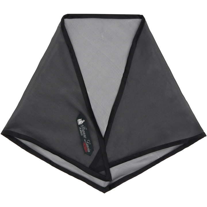 Photo: Lanvin Black Silk Organza Triangle Scarf