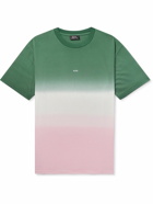 A.P.C. - Marius Logo-Print Dip-Dyed Cotton-Jersey T-Shirt - Green