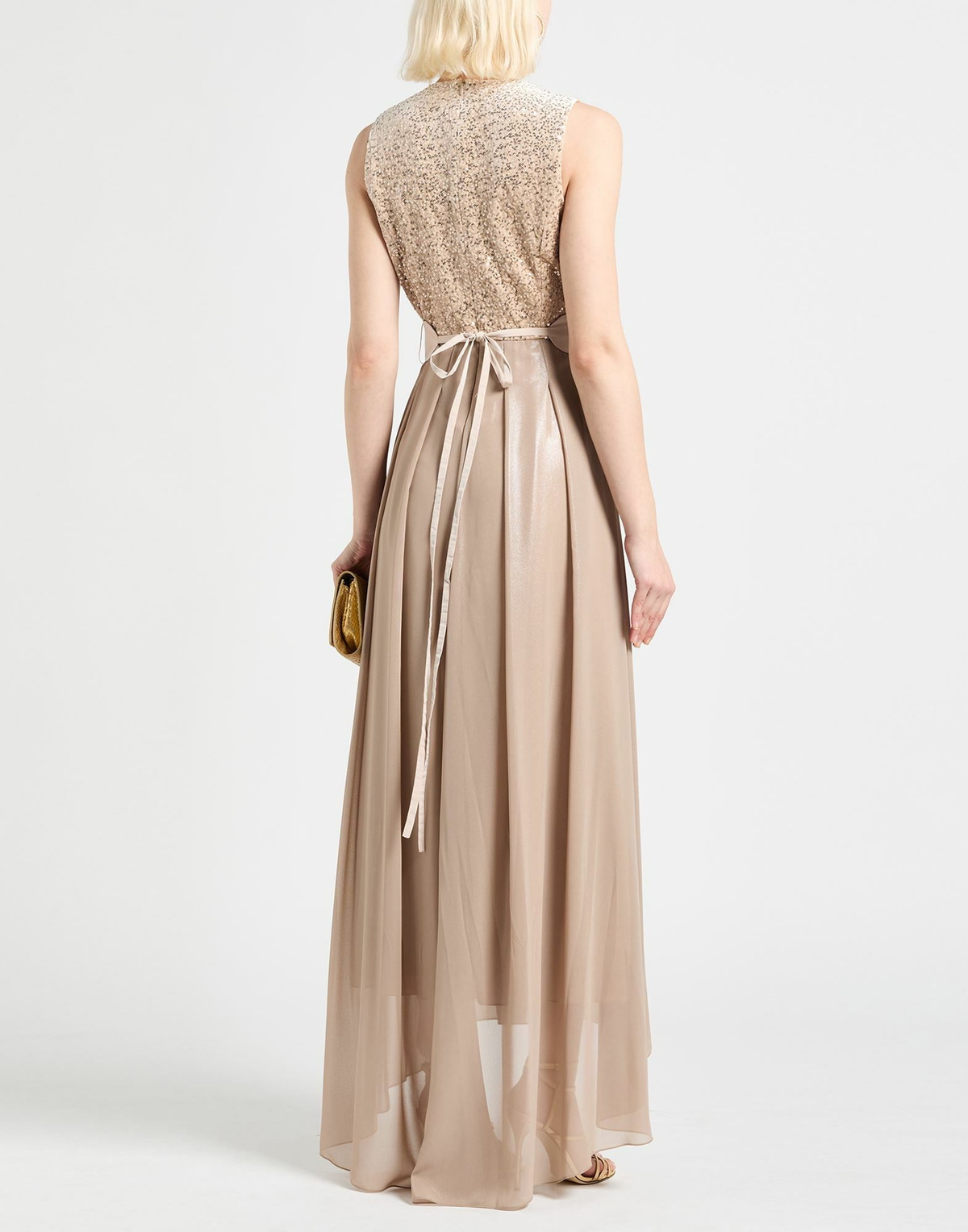 Peserico Womens Maxi dress in Beige