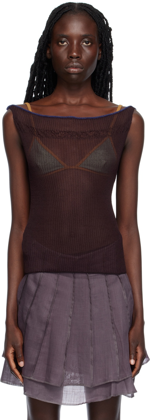 paloma wool ブラウン ホルターネック タンクトップ Brown Aire Top by Paloma Wool on Sale