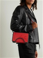 Christian Louboutin - Adolon Logo-Debossed Leather and Rubber Messenger Bag