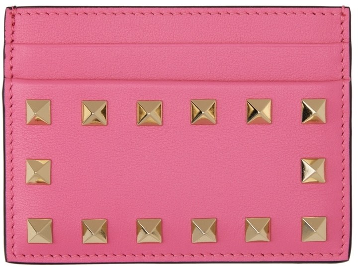 Photo: Valentino Garavani Pink Rockstud Card Holder