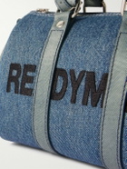 READYMADE - Overnight Nano Leather-Trimmed Logo-Embroidered Denim Messenger Bag