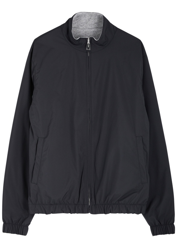 Photo: Aurélien Resort Reversible Shell Jacket Navy