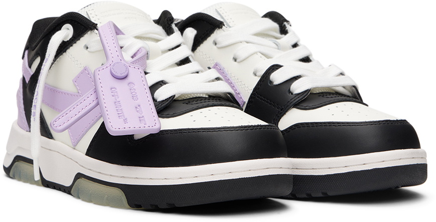 Off-White Kids Black & Purple Out Of Office Sneakers