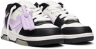 Off-White Kids Black & Purple Out Of Office Sneakers