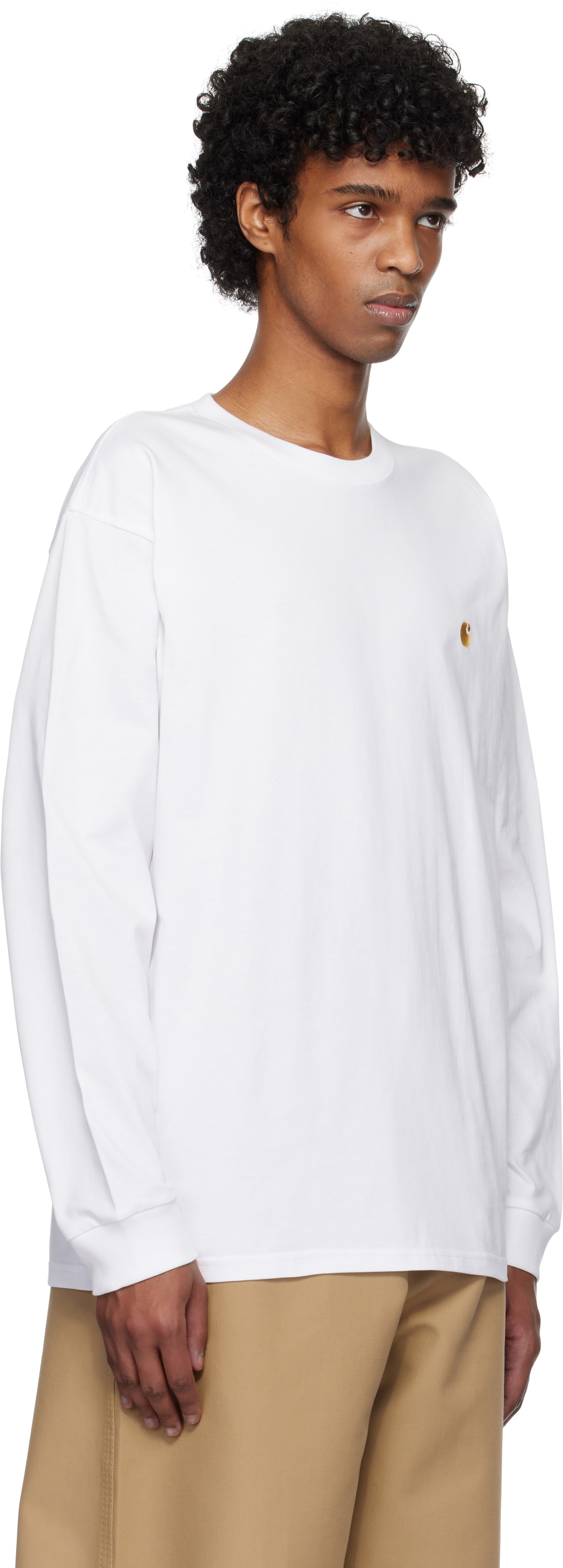 Carhartt Work In Progress White Chase Long Sleeve T-shirt Carhartt WIP