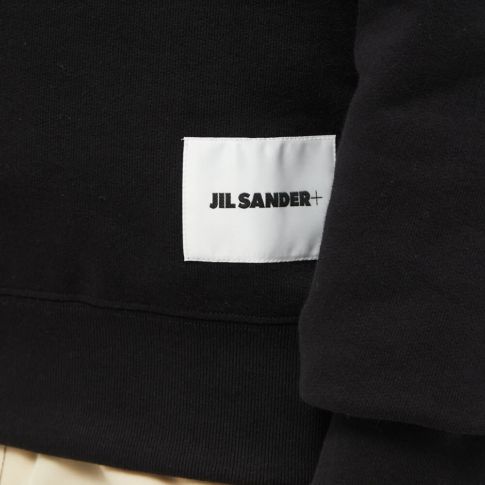 ☆JIL SANDER☆PLUS LOGO PATCH POPOVER HOODY Jil Sander Men's Plus Logo Patch Popover Hoody in Black Jil