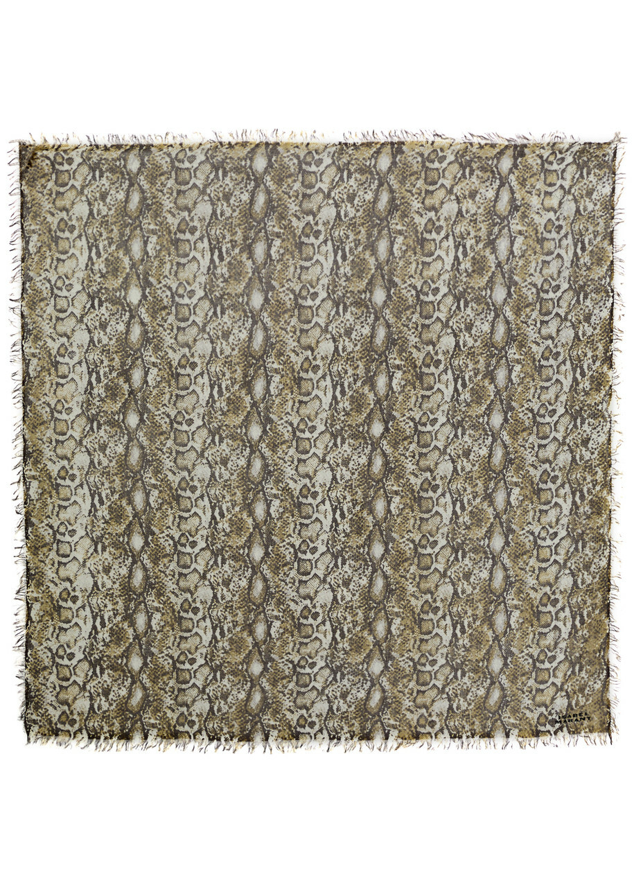 Isabel Marant Alecia Cashmere-blend Scarf - Natural - One Size