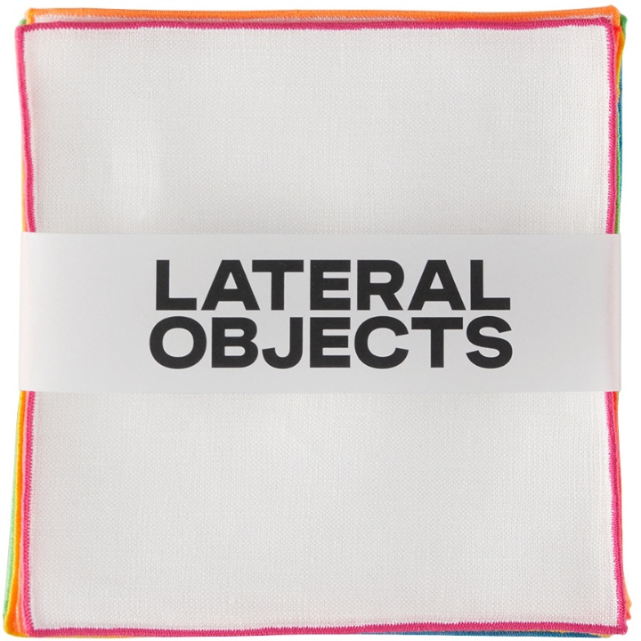 Photo: Lateral Objects White Frame Cocktail Napkin Set
