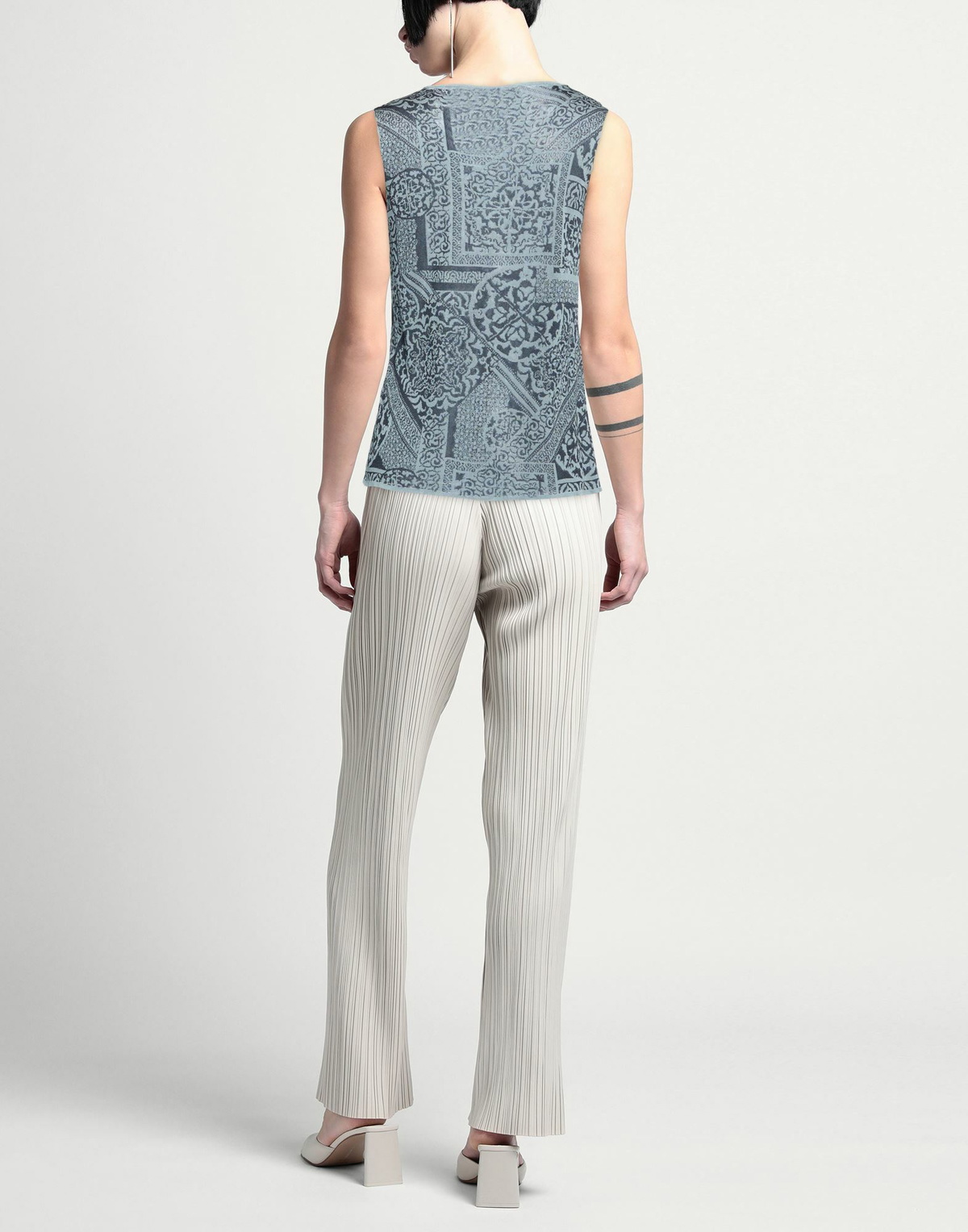 Alessia Santi Womens Top Slate in Blue