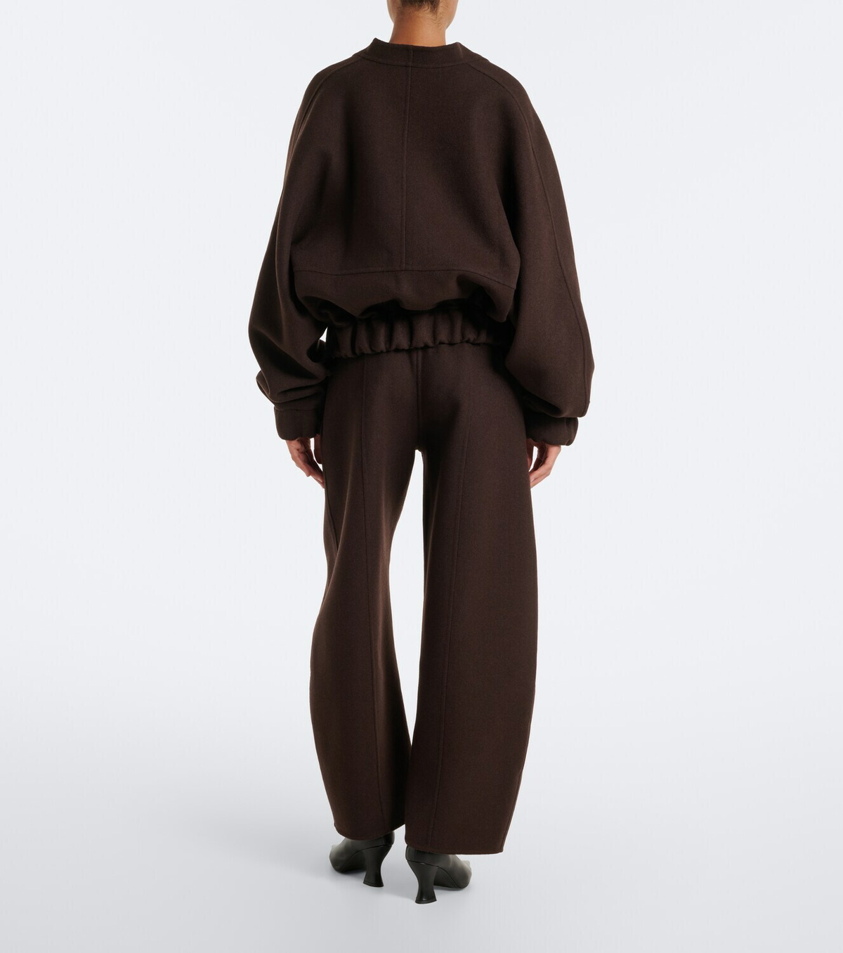 Khaite Clover wool barrel-leg pants