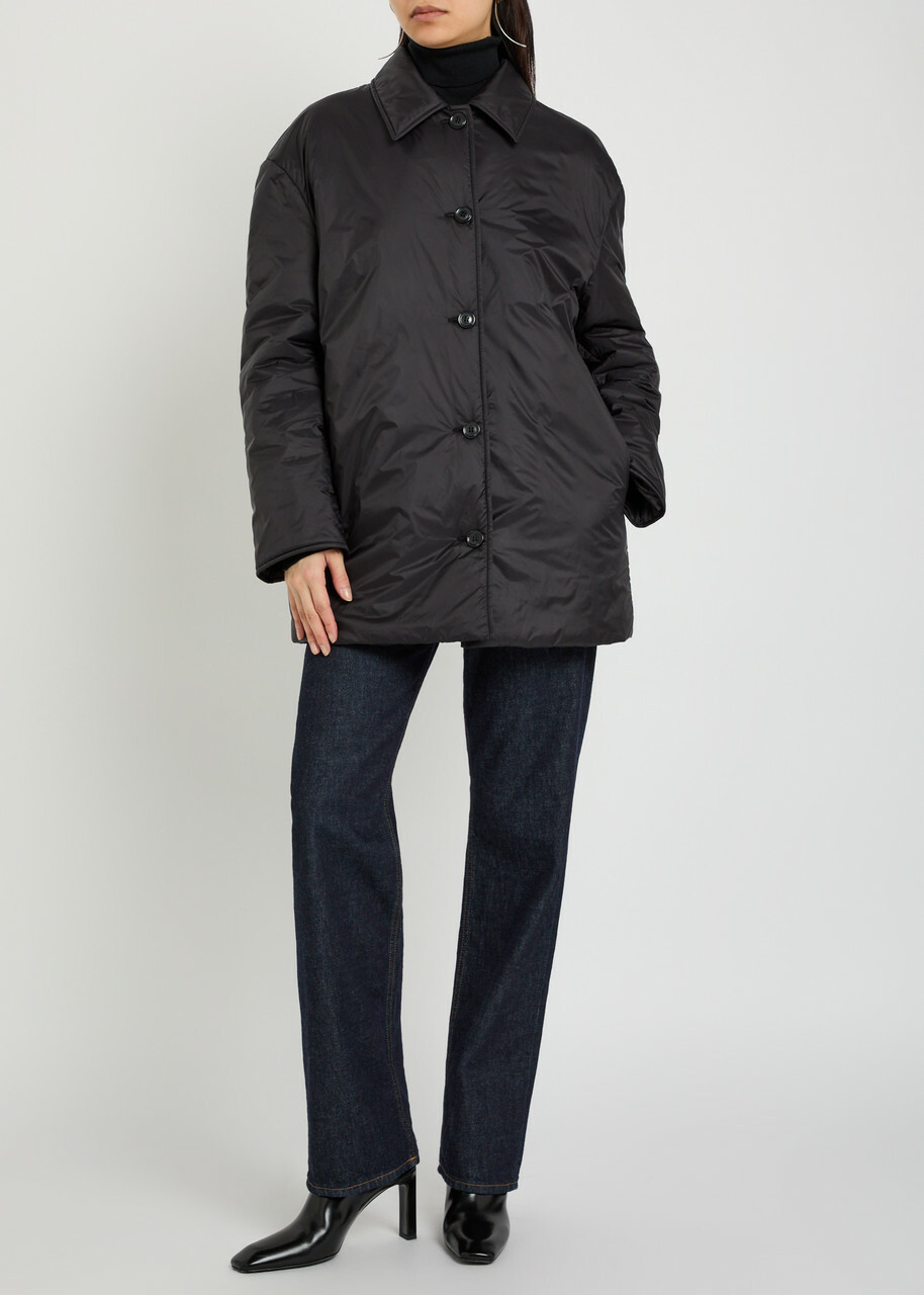 Another Tomorrow Padded Shell Jacket Black
