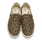 R13 Tan Leopard Slip-On Sneakers