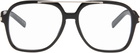 Saint Laurent Black SL 545 Corner Angle Optical Frame Glasses