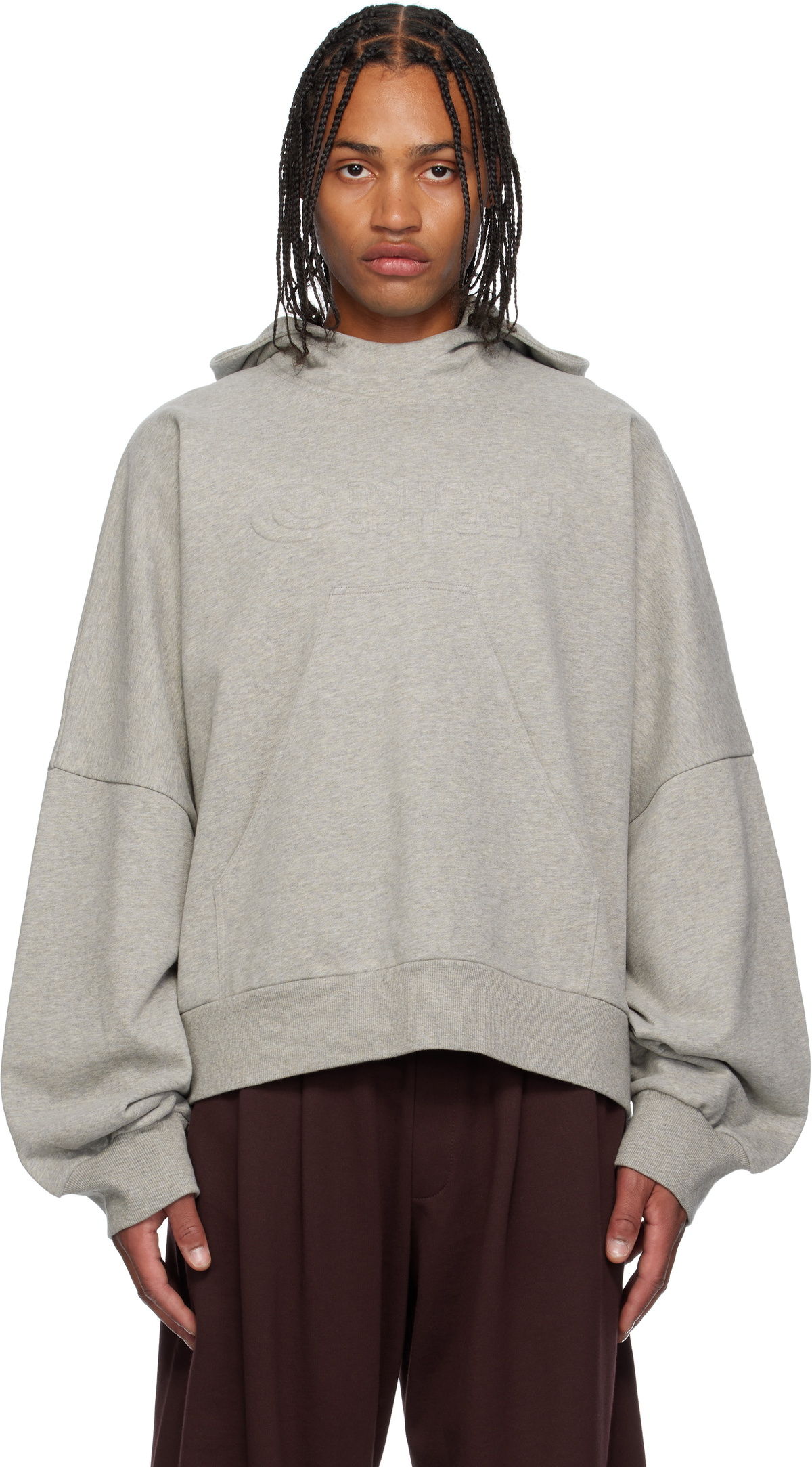 NAMESAKE グレーパーカー S NAMESAKE Gray Ports Pop-Up Hoodie NAMESAKE
