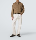 Prada Embroidered cotton shirt