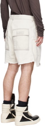Rick Owens DRKSHDW Off-White Temple Denim Bauhaus Shorts